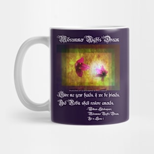 marriage of Titania; Salmon berry floral duet Mug